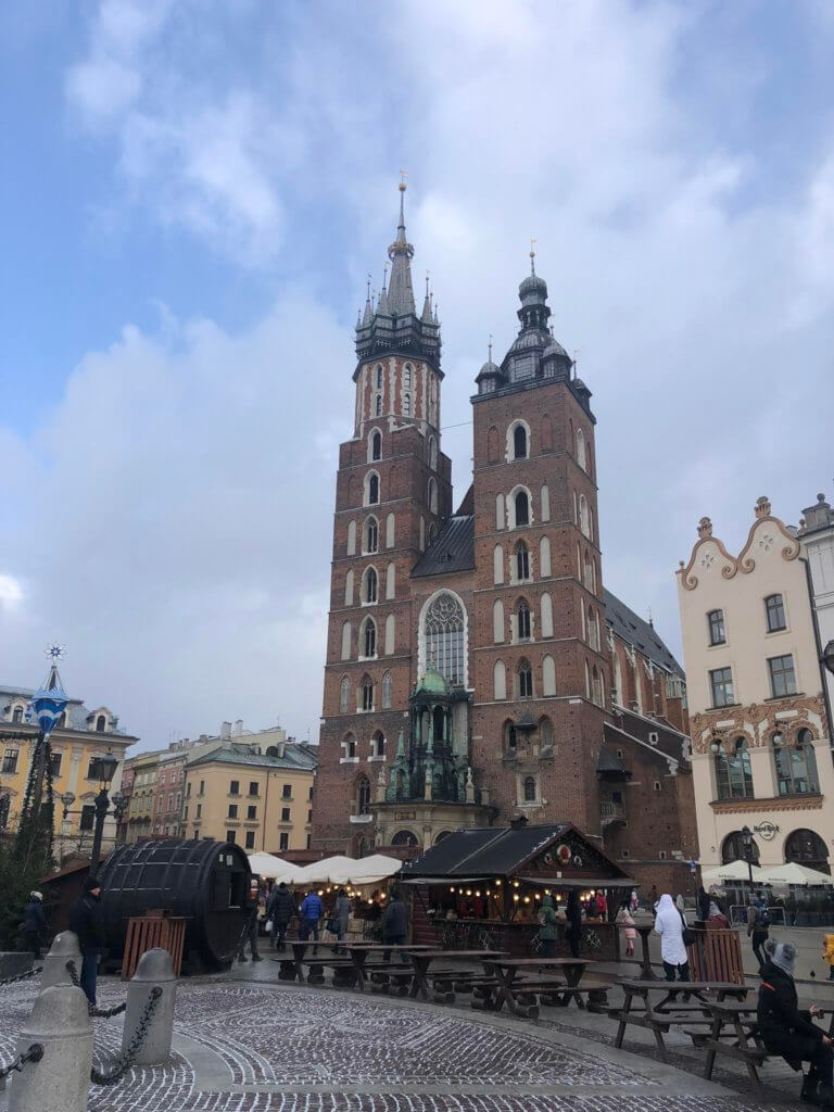 Famous cathedral in krakow, Poland