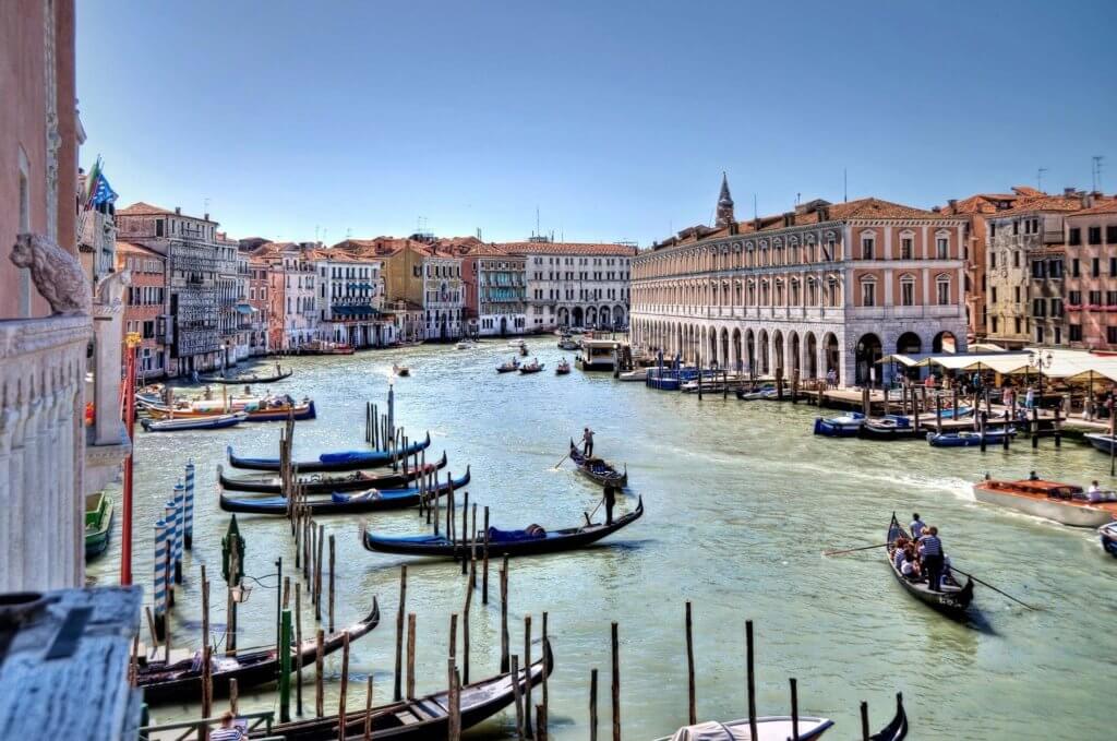 Destination - Venice boats and river