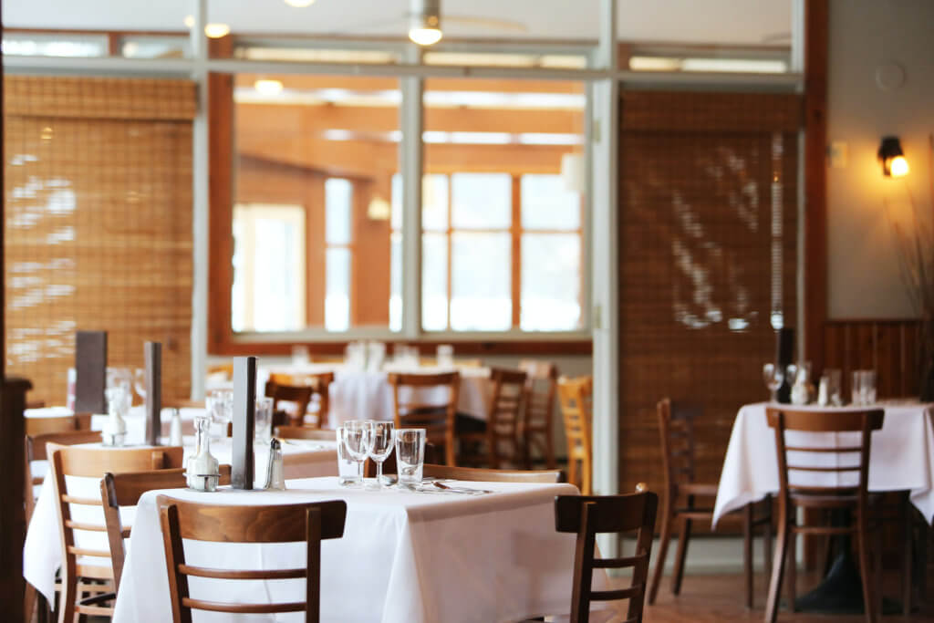 an image of an empty restaurant