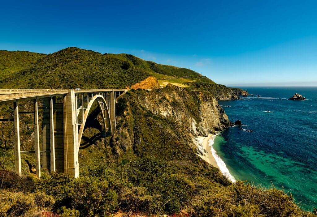 pacific coast overlooking the ocean